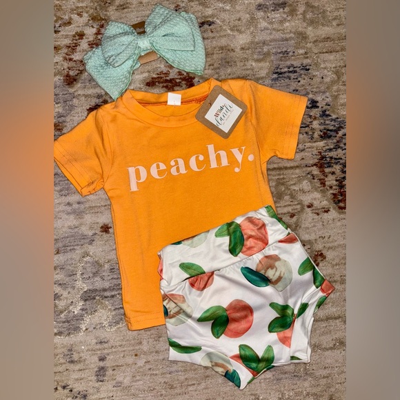 Proper Peony Girls Pink Kittens Bloomers Set
